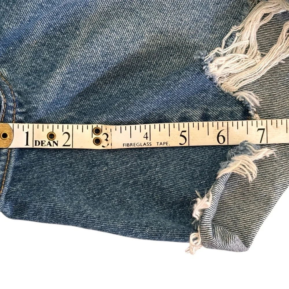 Levi's 501 Original Fit Cutoff Denim Shorts Distressed Blue Size 29 - Picture 10 of 11